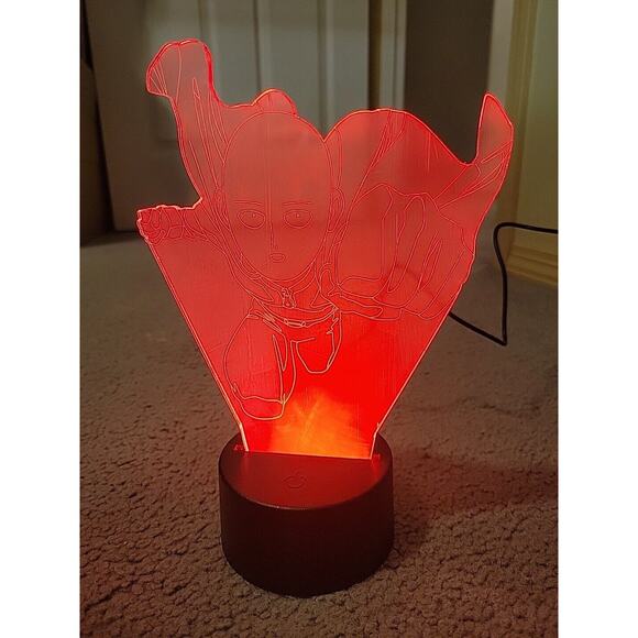 ONE PUNCH Man Light Up Color Changing Night Light Lamp LED - Picture 3 of 6